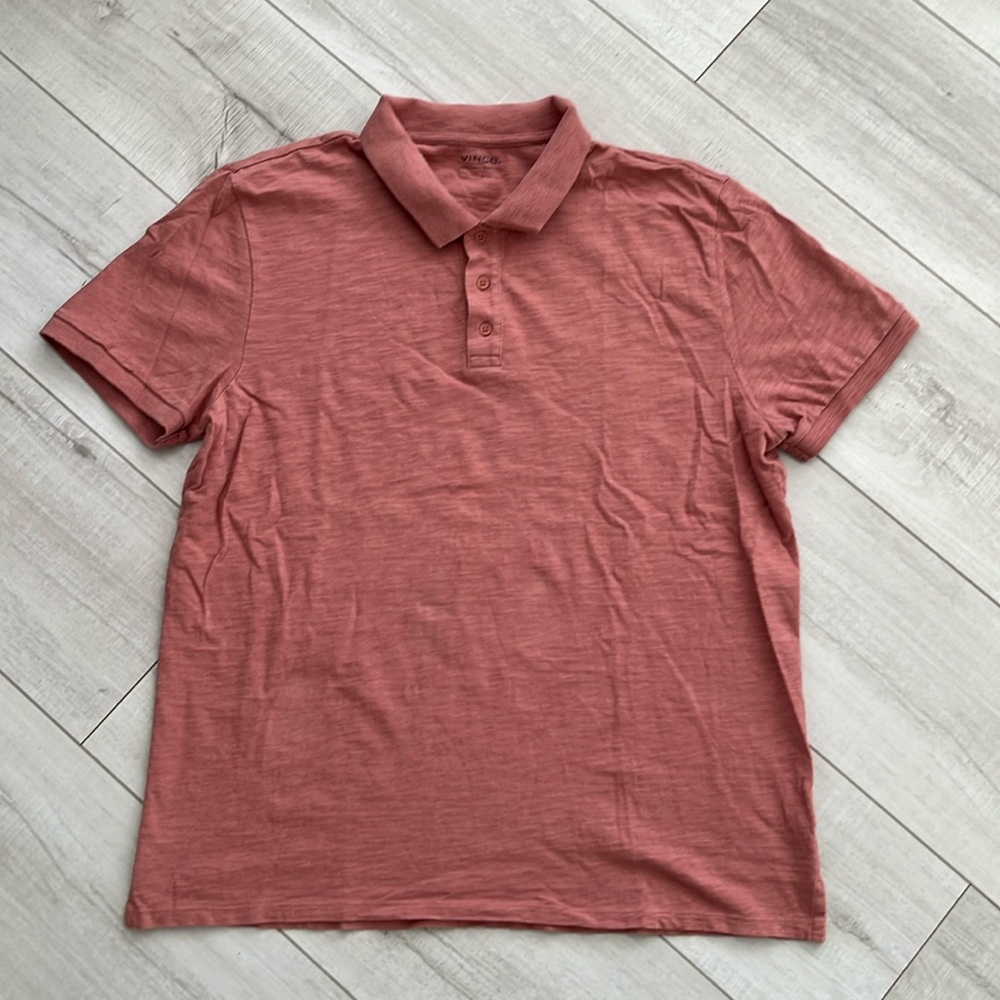Vince collared t shirt size L